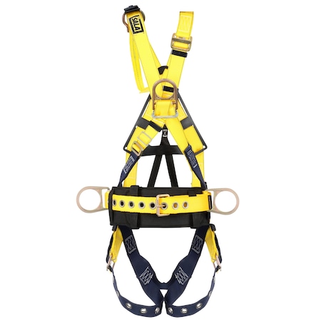 3M Dbi-Sala Delta(TM) Full Body Harness, L, 420 lb., Back, Front, Side D-Ring 1106375