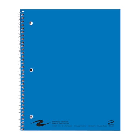Winnable Case of 2 Subject Notebooks, 2 Pockets, 11"x9", 100 sht, Wirebound, Asstd. Covers, College Ruled, PK24 11085cs