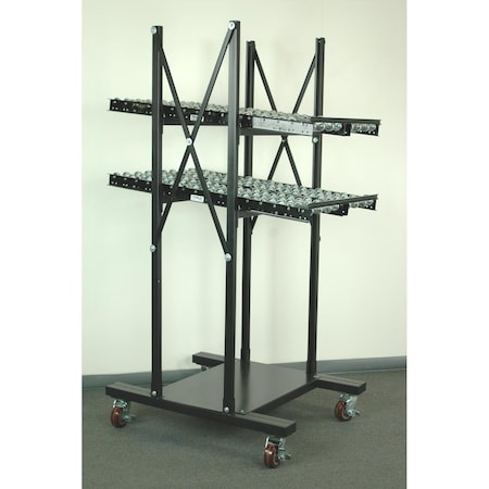 Stackbin Two Level Flow Rack 4-W2LFR-SK