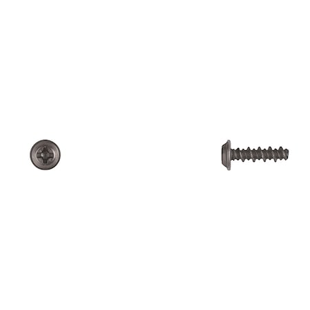 Disco Blk Bumper Cover Screws 4.2-1.40x16mm Phil Flat 8mm OD PK50 11153PK