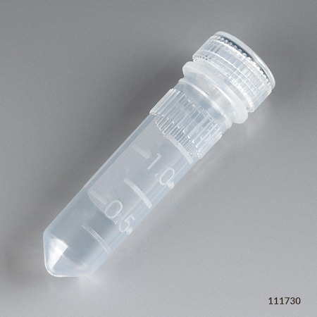 Globe Scientific Microtube, 2mL, Pp, Str, PK1000 111730