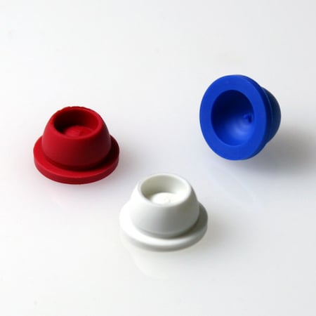 Globe Scientific Plug Cap, White, Santoprene, PK1000 113150W