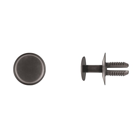 Disco Blk Nyln Push Retainers 8.5mm Hole Size 14mm Stem L PK25 11412PK