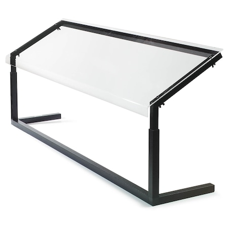 Carlisle Foodservice Adj. Single-Sided Sneeze Guard, 48", Clr 924807