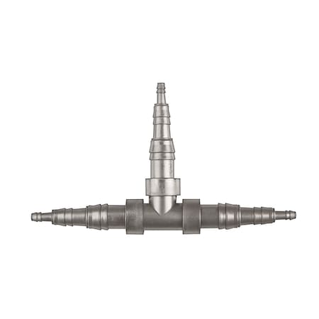 Disco Blk Nyln 3-Way Tees 1/8"X1/4"X3/8" Tubing Size PK5 11424PK