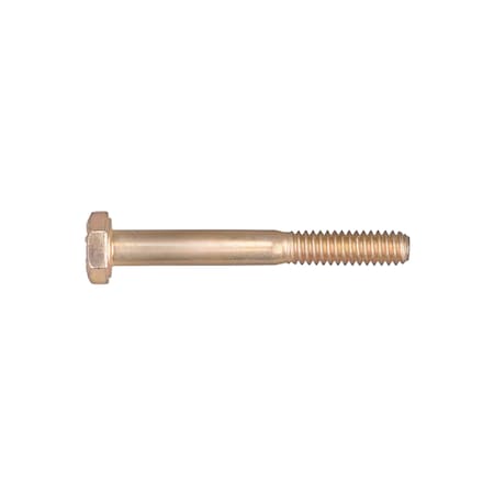 Disco Grade 8, 1/4"-20 Hex Head Cap Screw, Zinc Yellow Steel, 2 in L 11457PK