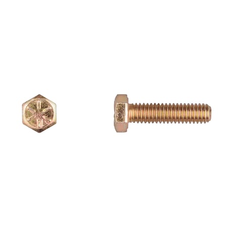 Disco Grade 8, 5/16"-18 Hex Head Cap Screw, Zinc Yellow Steel, 1-1/4 in L 11472PK