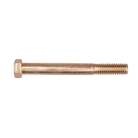 Disco Grade 8, 7/16"-14 Hex Head Cap Screw, Zinc Yellow Steel, 4 in L 11514PK