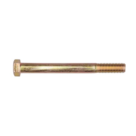 Disco Grade 8, 9/16"-12 Hex Head Cap Screw, Zinc Yellow Steel, 6 in L 11552PK