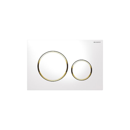 Geberit Act Pl Sigma20 Dual Pl W/Gold-Plated/W 115.882.KK.1