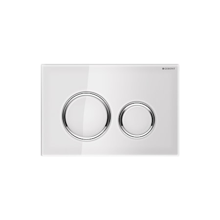 Geberit Act Plate Sigma21 Glass White 115.884.SI.1
