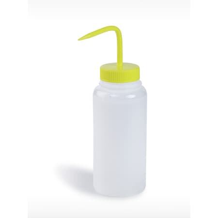Bel-Art Bel-Art WM 500ml PE Wash Bottles: Yellow PP Cap, 53mm Closure, 6/PK F11626-0500