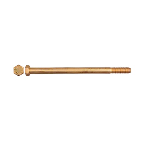 Disco Grade 8, 3/8"-24 Hex Head Cap Screw, Zinc Yellow Steel, 6 in L 11676PK