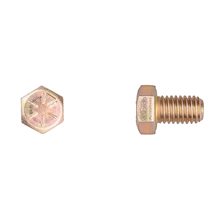 Disco Grade 8, 7/16"-20 Hex Head Cap Screw, Zinc Yellow Steel, 3/4 in L 11677PK
