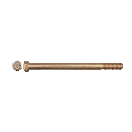 Disco Grade 8, 7/16"-20 Hex Head Cap Screw, Zinc Yellow Steel, 6 in L 11692PK
