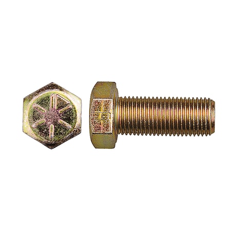 Disco Grade 8, 9/16"-16 Hex Head Cap Screw, Zinc Yellow Steel, 1-1/2 in L 11711PK