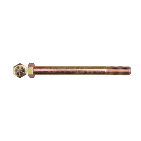 Disco Grade 8, 9/16"-18 Hex Head Cap Screw, Zinc Yellow Steel, 6 in L 11723PK