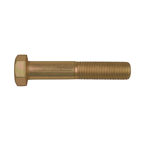 Disco Grade 8, 1"-14 Hex Head Cap Screw, Zinc Yellow Steel, 6 in L 11790PK