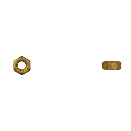 Disco Hex Nut, 1/4"-20, Grade 8, Zinc Yellow Plated 11796PK