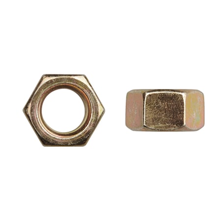 Disco Hex Nut, 3/4"-10, Grade 8, Zinc Yellow Plated 11803PK