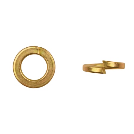 Disco Split Lock Washer, For Screw Size 5/8 in Zinc Yellow Finish 11812PK10