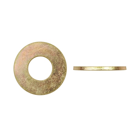 Disco Flat Washer, For Screw Size 1" Zinc Yellow Finish 11825PK