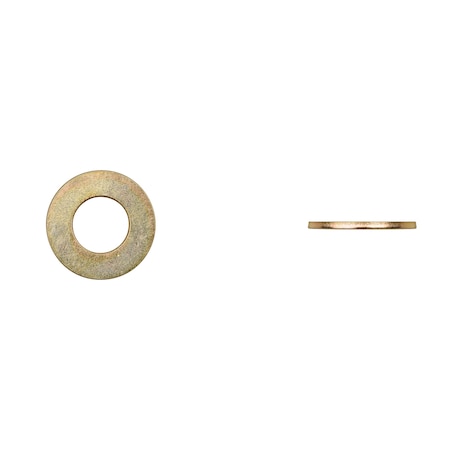 Disco Flat Washer, For Screw Size 3/8" Zinc Yellow Finish 11838PK