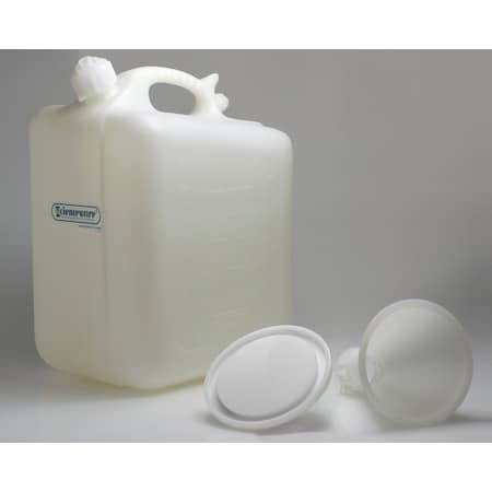 Bel-Art Bel-Art Safety Waste 20L (5 Gallon) Jug: PE, Funnel Top, 45mm Closure H11919-0000