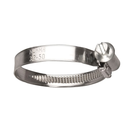 Disco European Style Hose Clamps 32mm- 50mm C/R 9mm Band W PK10 11929PK