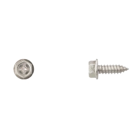 Disco Zinc License Plate Screws 14x3/4"10mm Hx Wash Hd Phil. PK50 11934PK