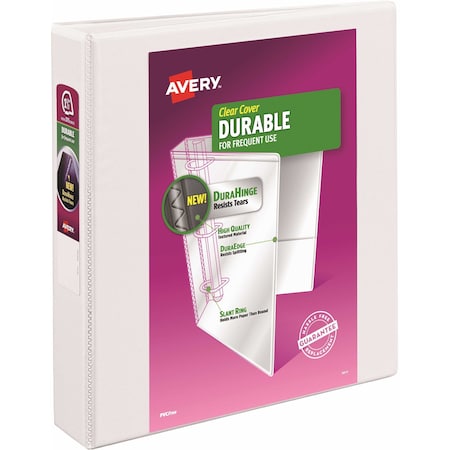 Avery Binder, Durable View, Slant Rings, 1.5", Wht 17022