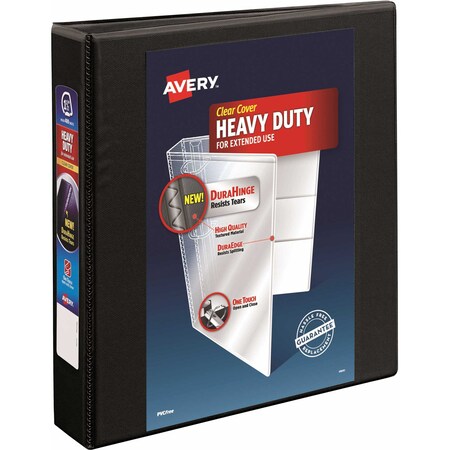 Avery Binder w/EZD Ring, 1.5", Black, 400 Sheet 79695