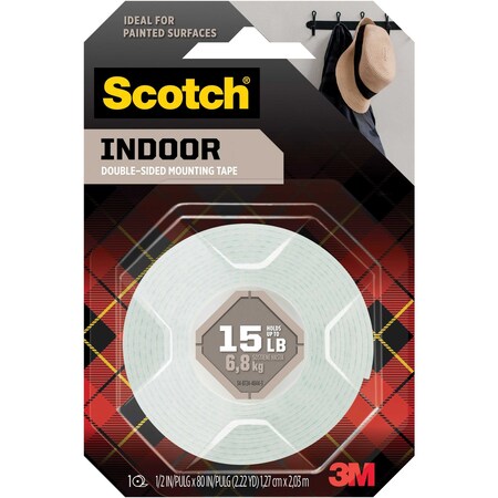 Scotch Tape, Foam, 0.5"x75ft, Roll 110