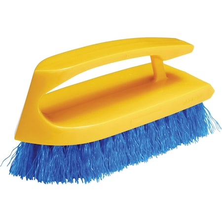 Rubbermaid Commercial Brush, Scrub, Hndl, Iron, 6 in 1 Ea, 6" L Brush, Navy (or Navy Blue), Plastic 6482COB