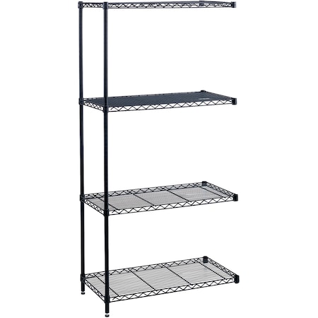 Safco Industrial Shelf Add-On Unit, 48 x 18" 5292BL