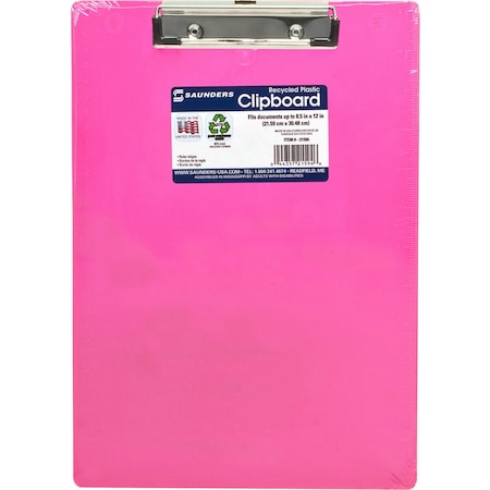 Saunders Clipboard, Plastc, Rcycld, Neon 21594