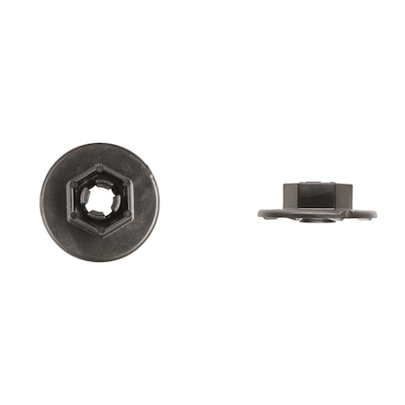 Disco Blk Nyln Grille Ret Nuts 5.8 Stud Size 13mm Hex Size PK25 11984PK