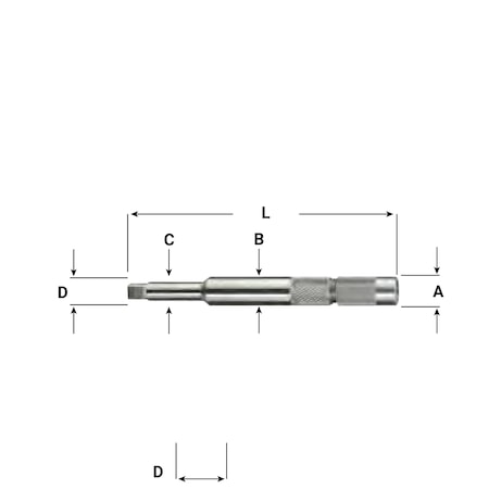 Zoro Select Tap Extension, Material HSS, 5" L 21709