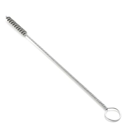 Brush Research Oil Gallery Brush, .500" Dia., .006 CS, 2.5" Brush Part, 12" Overall Length, With Ring Handle 44C