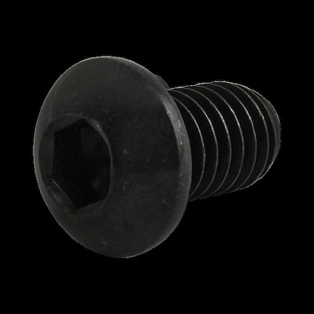 80/20 M6-1.00 Socket Head Cap Screw, Button, Black Oxide Steel, 10 mm Length 11-6310