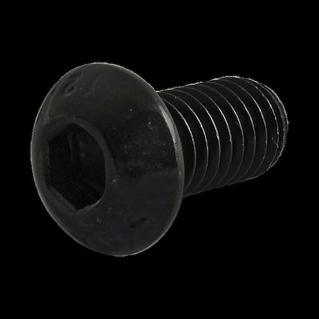 80/20 M6-1.00 Socket Head Cap Screw, Button-Head, Black Oxide Steel, 12 mm Length 11-6312