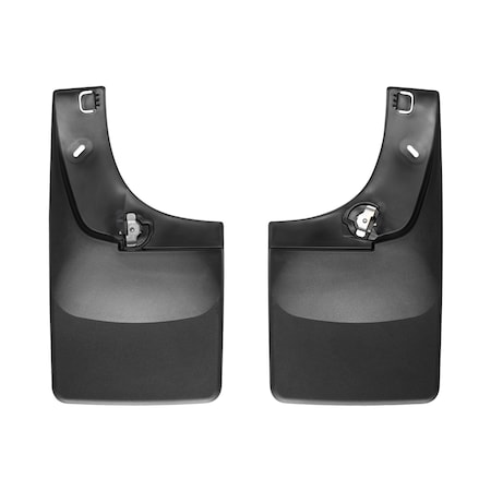 Weathertech No Drill Mud Flaps, Black, 120008, Molded Plastic, Black 120008