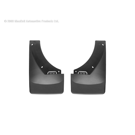 Weathertech No Drill Mud Flaps, Black, 120015, Molded Plastic, Black 120015