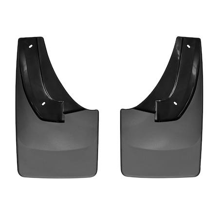 Weathertech No Drill Mud Flaps, Black, 120026, Molded Plastic, Black 120026