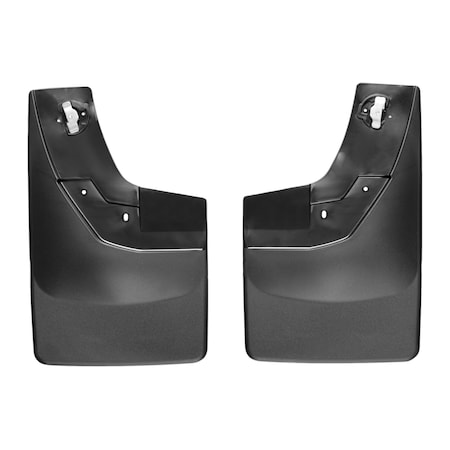 Weathertech No Drill Mud Flaps, Black, 120035, Molded Plastic, Black 120035