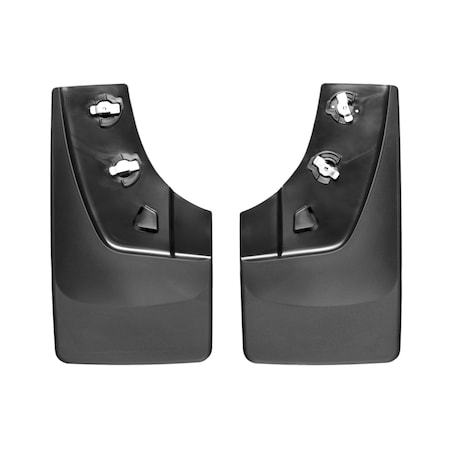 Weathertech No Drill Mud Flaps, Black, 120036, Molded Plastic, Black 120036