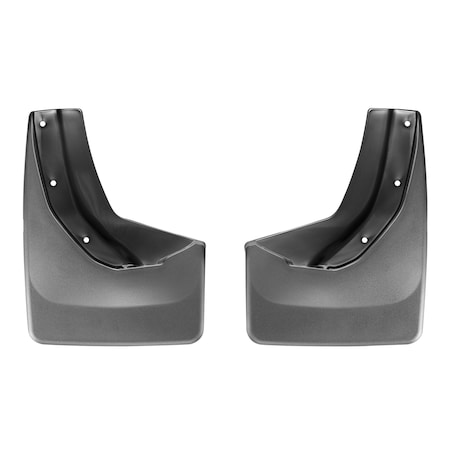 Weathertech No Drill Mud Flaps, Black, 120039, Molded Plastic, Black 120039