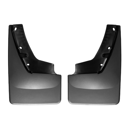 Weathertech No Drill Mud Flaps, Black, 120048, Molded Plastic, Black 120048