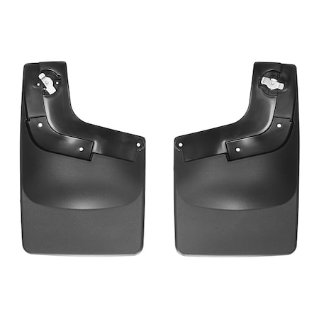 Weathertech No Drill Mud Flaps, Black, 120049, Molded Plastic, Black 120049