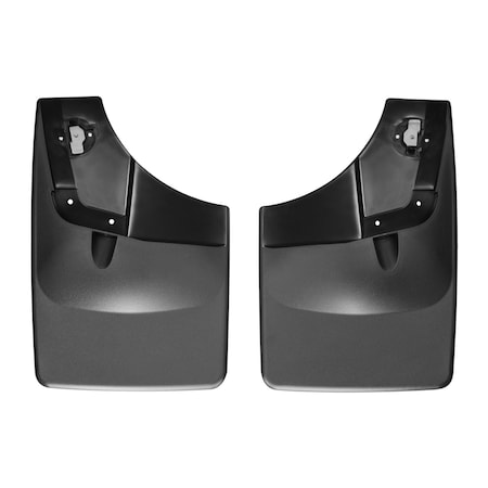 Weathertech No Drill Mud Flaps, Black, 120050, Molded Plastic, Black 120050